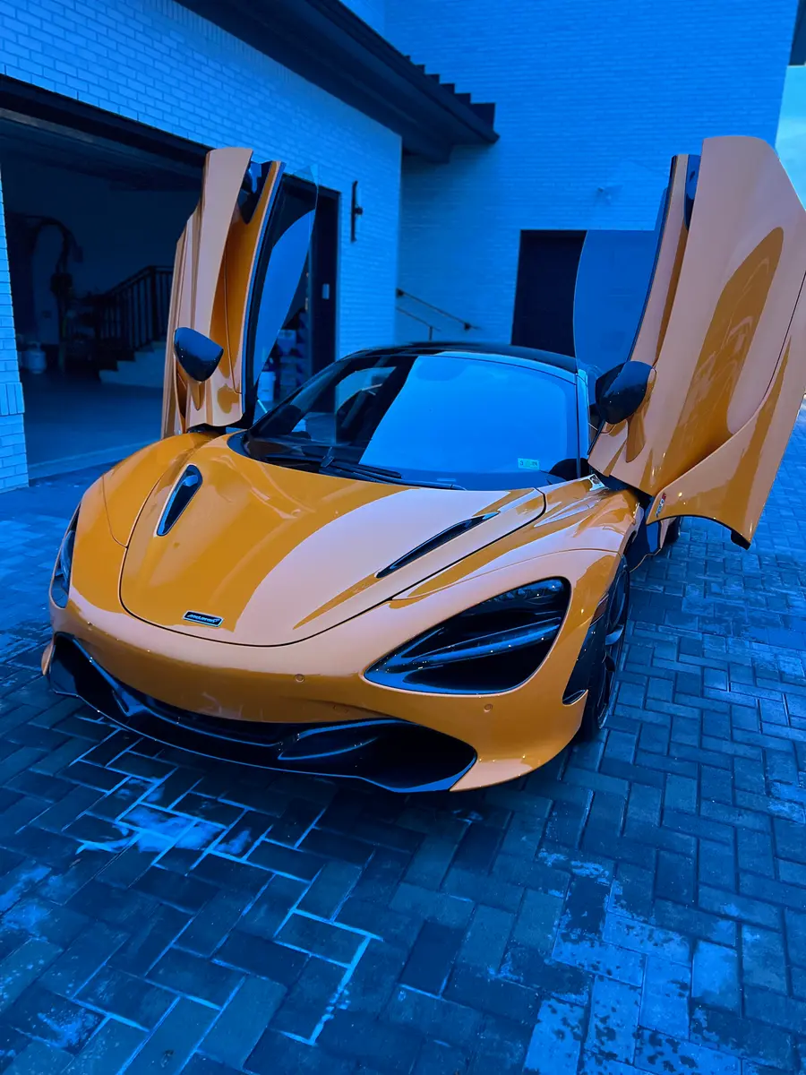 Orange McLaren after a TMC detail