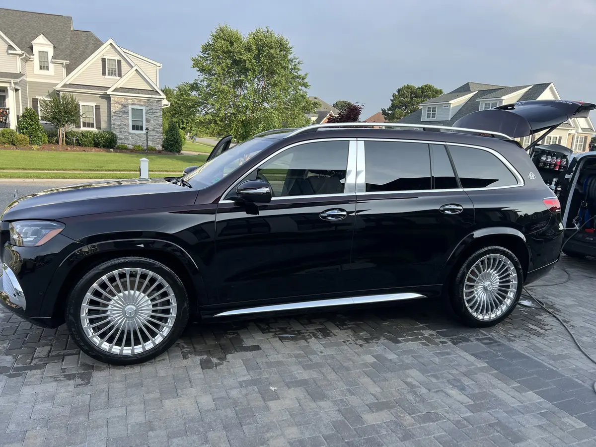 Black luxury SUV with a clean finish